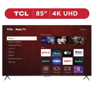 85” 4K UHD HDR Smart TV with Roku