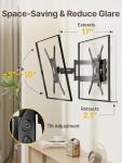 monTEK Full Motion TV Wall Mount for 23-65 Inch TVs