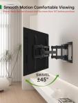 Full Motion TV Wall Mount for 42-86 Inch TVs