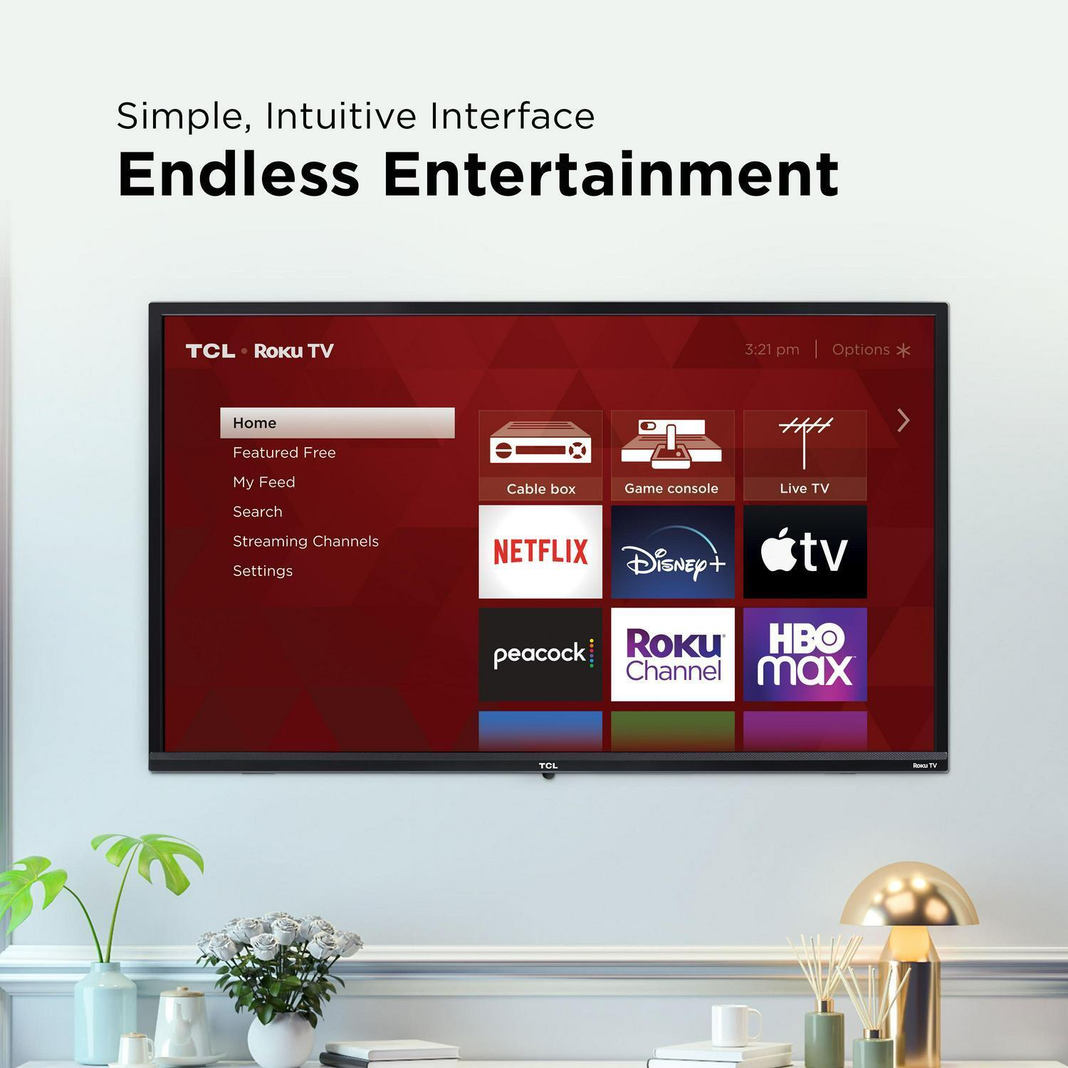 TCL 32” 720P HD Roku Smart TV