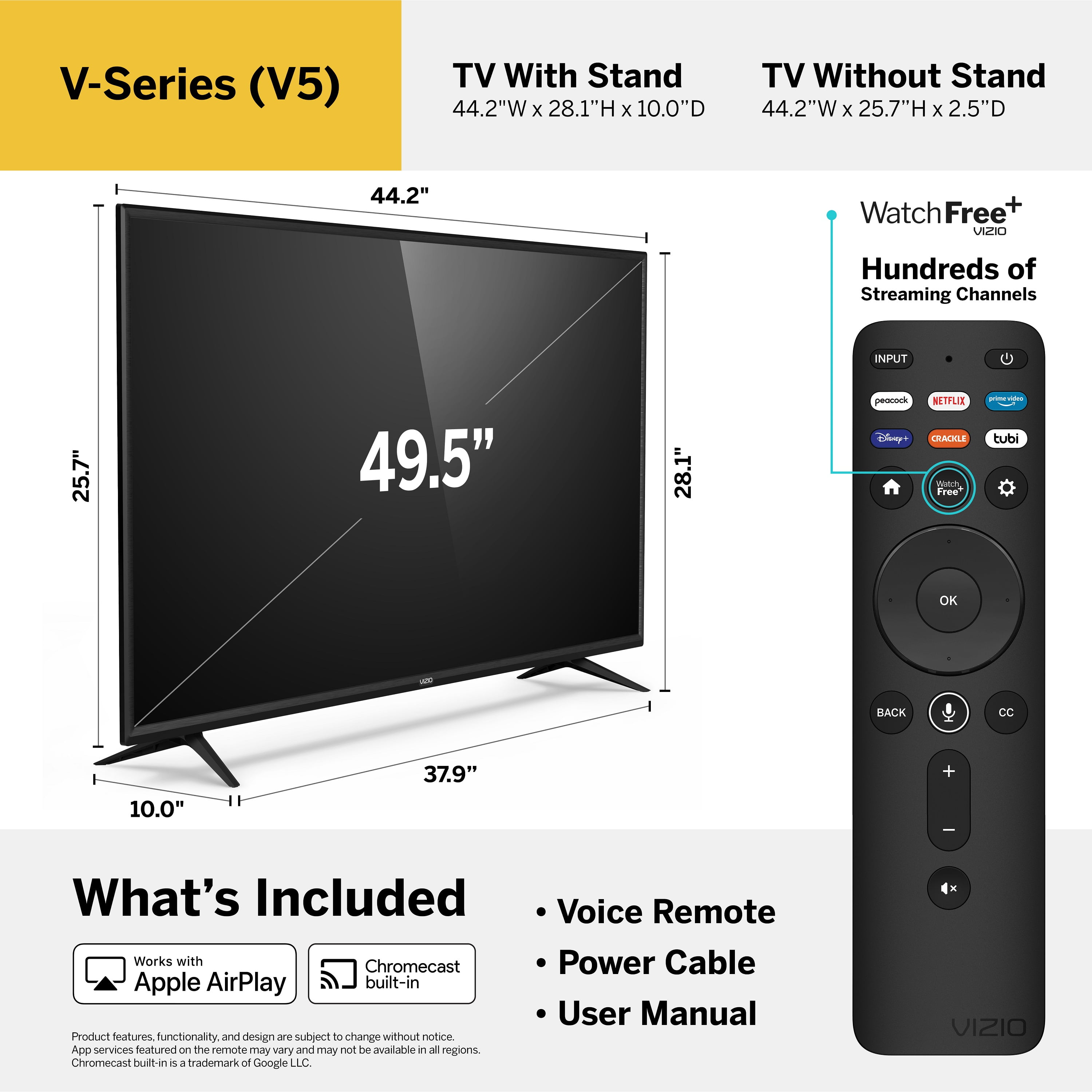 VIZIO 50-Inch V-Series 4K Smart TV