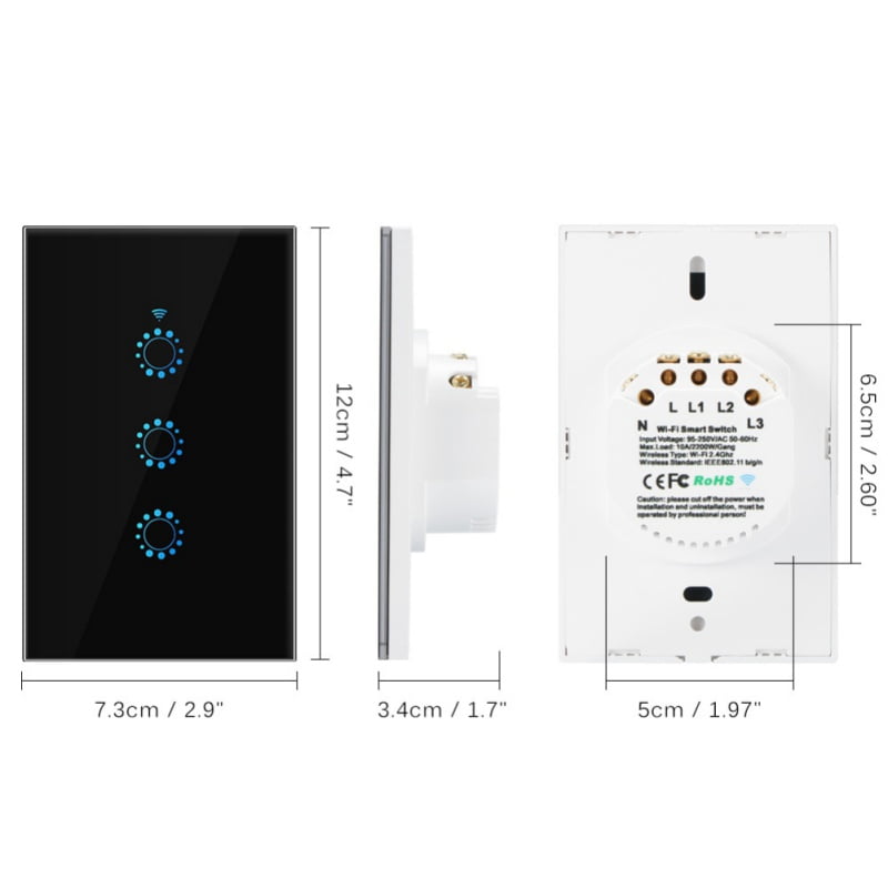 Smart WiFi Light Switch compatible with Alexa