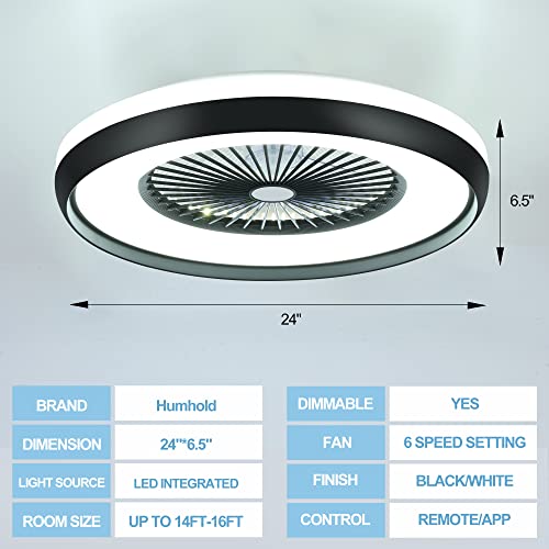 Smart Bladeless Ceiling Fan with LED Lighting