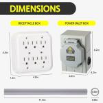 Tellegloww 30amp Portable Generator Wall Kit