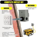 Tellegloww 30amp Portable Generator Wall Kit