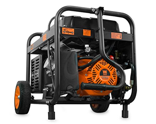 WEN DF475T Dual Fuel Portable Generator, 4750-Watt