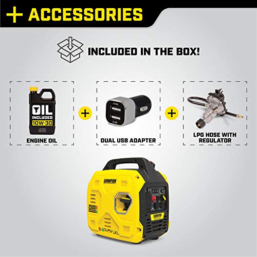 Champion Ultralight Dual Fuel Portable Inverter Generator