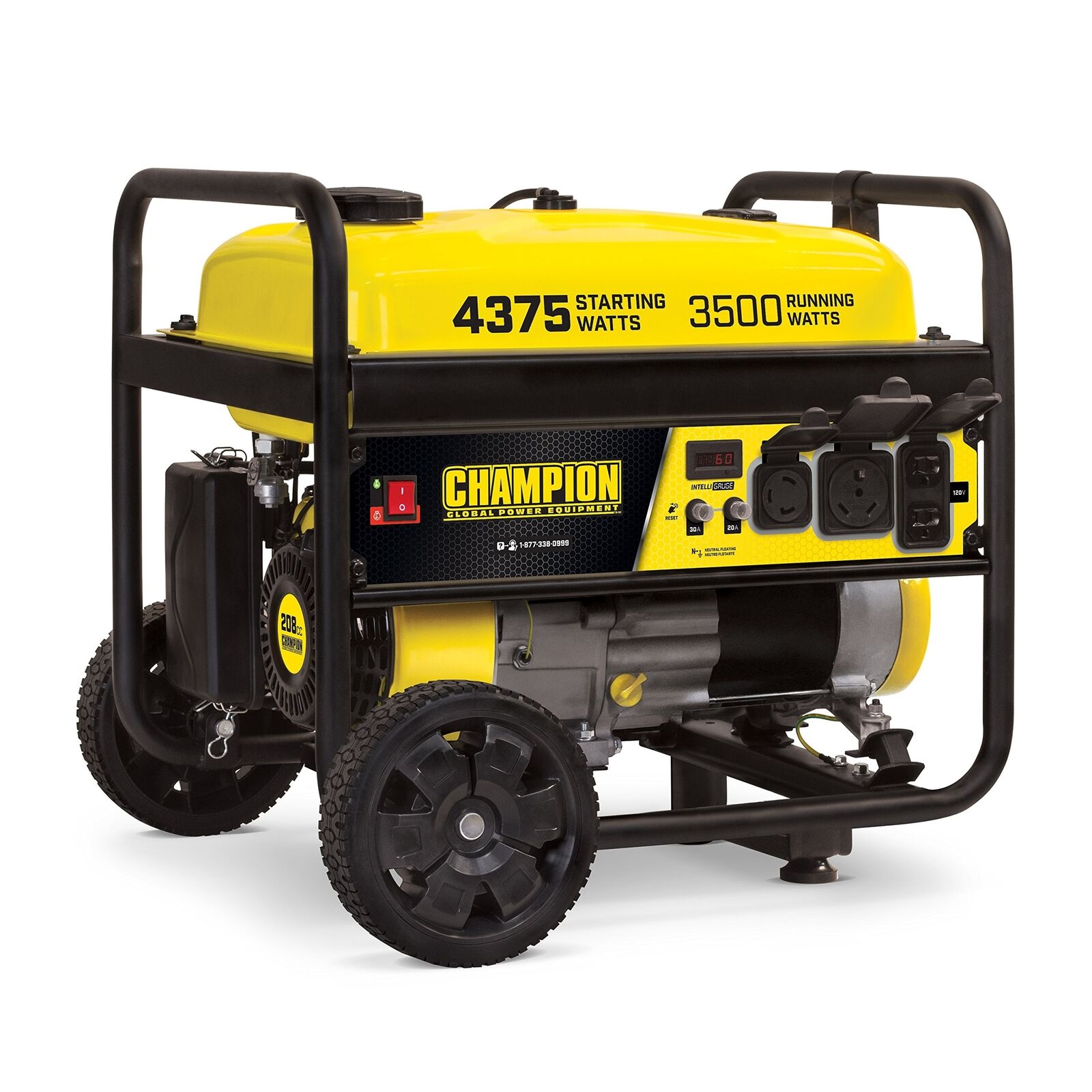Champion 4375/3500-Watt RV Ready Portable Generator with Wheel Kit