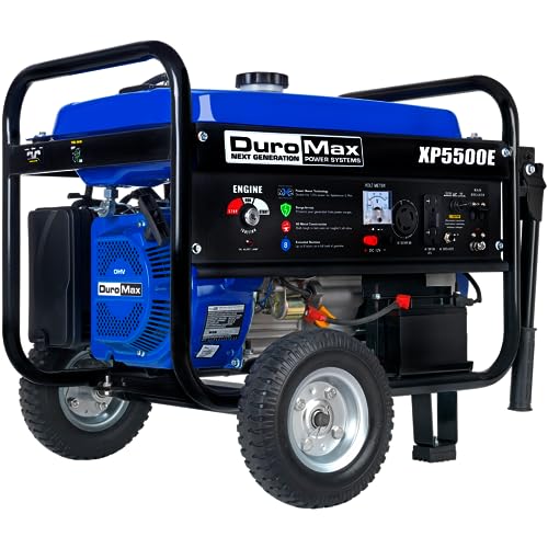 DuroMax XP5500E Portable Generator - 5500W Electric Start