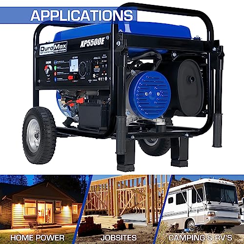 DuroMax XP5500E Portable Generator - 5500W Electric Start