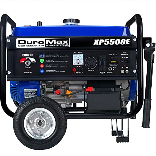 DuroMax XP5500E Portable Generator - 5500W Electric Start