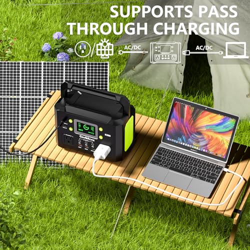 GENSROCK 300W Portable Power Station, 222Wh Solar Generator