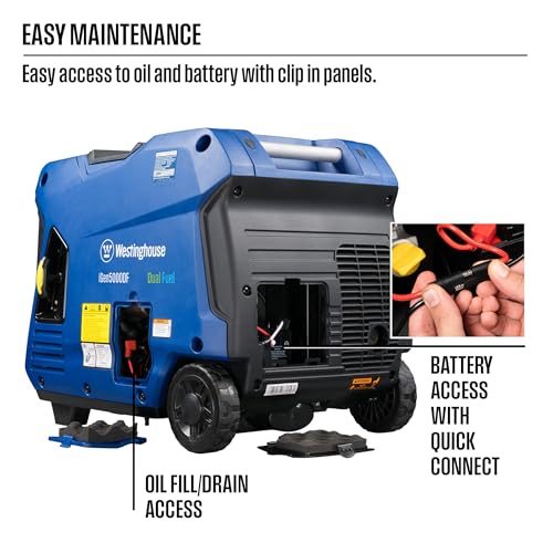 Westinghouse 4500W Super Quiet Dual Fuel Inverter Generator