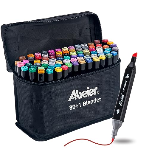 80+1 Dual Tip Alcohol Art Markers Set