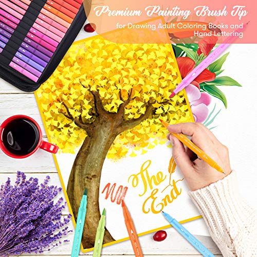 72 Color Dual Tip Markers Set for Adults