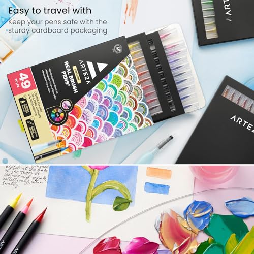 Arteza 48-Piece Real Brush Marker Set