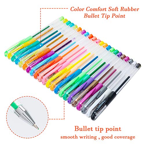 Tanmit Gel Pens Set - 36 Vibrant Colors