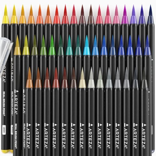 Arteza 48-Piece Real Brush Marker Set