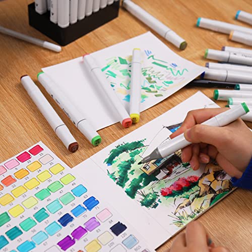 80-Color Dual Tip Alcohol Markers Set