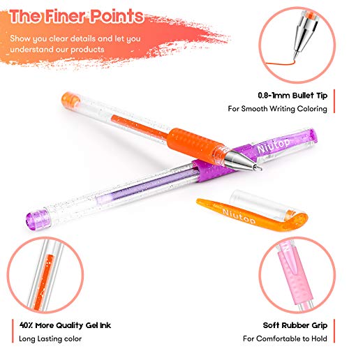 32-Color Gel Pen Set for Adult Coloring