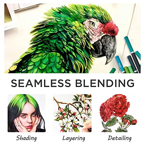 120-Color Colored Pencil Set for Adult Coloring