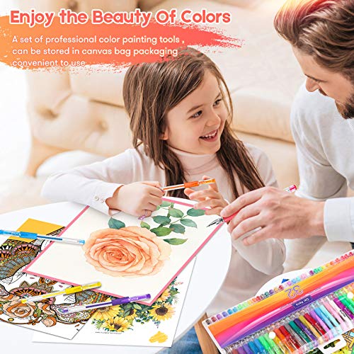 32-Color Gel Pen Set for Adult Coloring