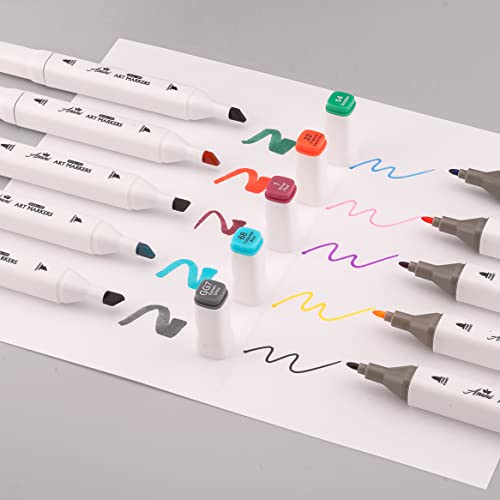 120-Color Dual Tip Markers with Travel Case