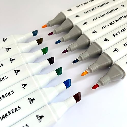 Ali's Alcohol Art Markers - 60 Vibrant Colors