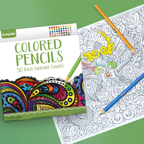 Crayola 50 Count Pre-sharpened Colored Pencils