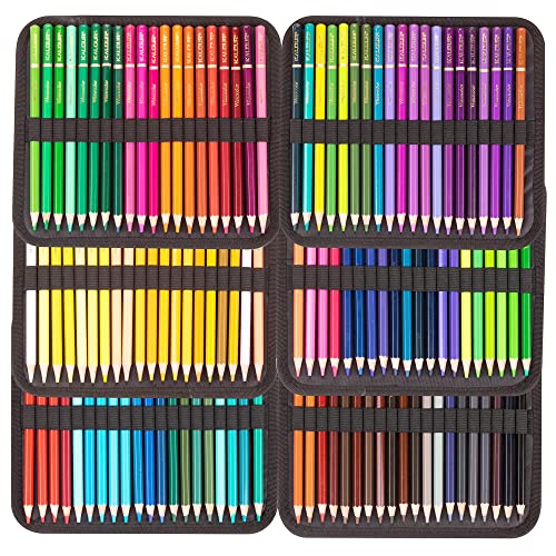 KALOUR 120 Watercolor Pencils Set with Brush Pen