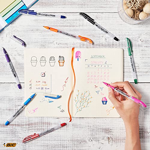 BIC Gel-ocity 14-Count Colorful Gel Pen Set