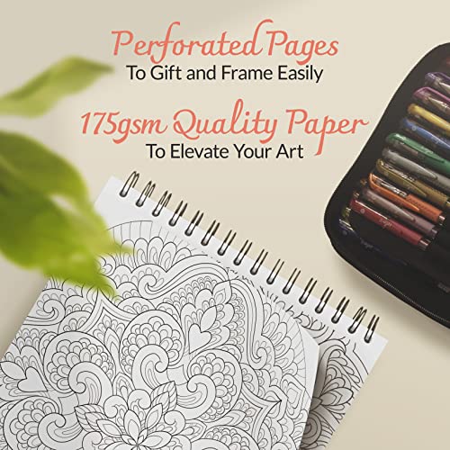 ColorIt Mandalas Coloring Book: 50 Designs, Spiral Bound