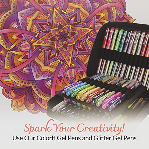 ColorIt Mandalas Coloring Book: 50 Designs, Spiral Bound