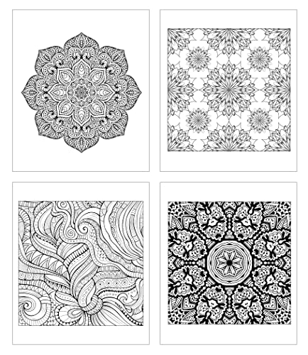 ZOCO Adult Coloring Gift Pack: 3 Books + Colored Pencils