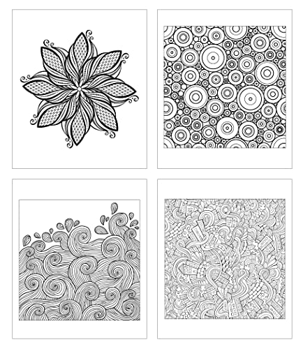 ZOCO Adult Coloring Gift Pack: 3 Books + Colored Pencils