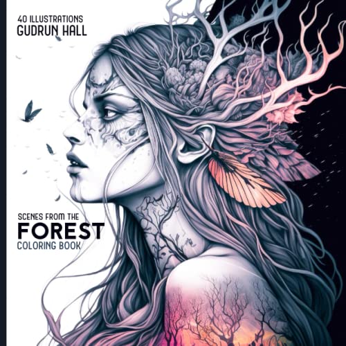 Magical Forest: Flora and Fauna Coloring Book