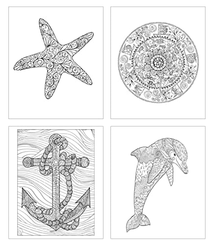 ZOCO Adult Coloring Gift Pack: 3 Books + Colored Pencils
