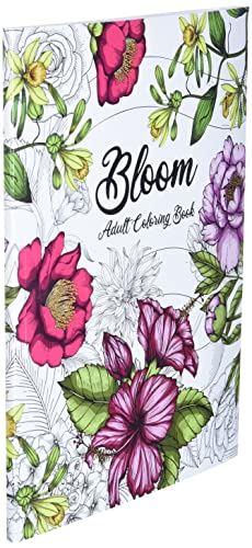 Blooming Adult Coloring Book: 50+ Relaxing Floral Designs