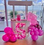 50 Pcs Hot Pink Metallic Balloons for Birthdays