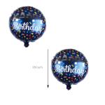Happy Birthday Balloon Set with Banner and Stars