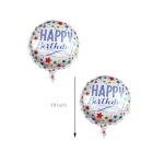 Happy Birthday Balloon Set with Banner and Stars