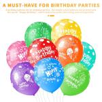 50 Assorted Happy Birthday Balloons with Flowers