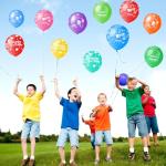 50 Assorted Happy Birthday Balloons with Flowers