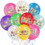 Colorful 45-Pc Happy Birthday Latex Balloon Set