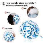 Royal Blue Confetti Balloons, 50-Pack for Parties