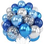 Blue and Silver Balloon Set for Special Occasions