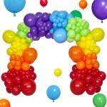 Colorful Rainbow Balloon Arch Kit for Celebrations