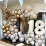 40 Inch Beige Number 1 Balloon for Birthdays