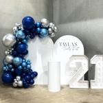 Blue and Silver Balloon Set for Special Occasions