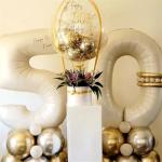 40 Inch Beige Number 1 Balloon for Birthdays